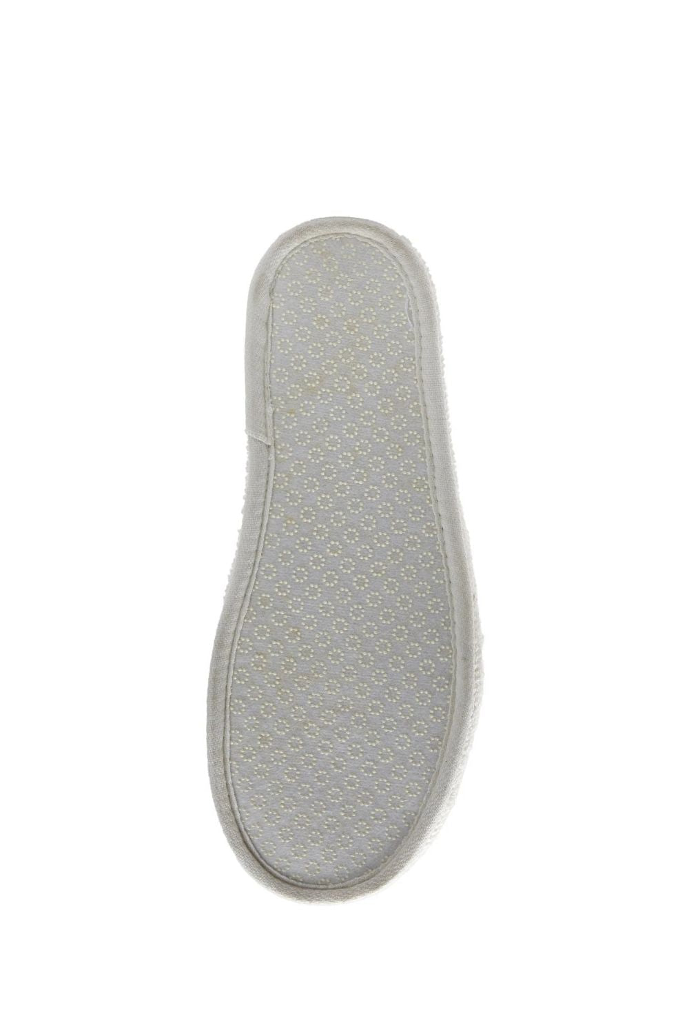 Solena Unisex Kalın Tabanlı Havlu Terlik Ekru - 6