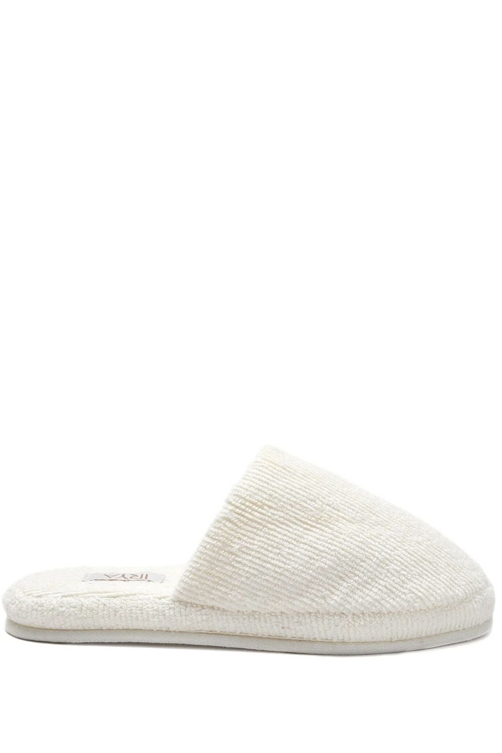 Solena Unisex Kalın Tabanlı Havlu Terlik Ekru - 9