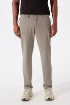 Fermuarlı Dik Cep Technic Kumaşlı Slim Fit Erkek Pantolon - 0