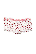 Valentine Collection Kadın Boyshort Külot Burgundy Hearts - 0