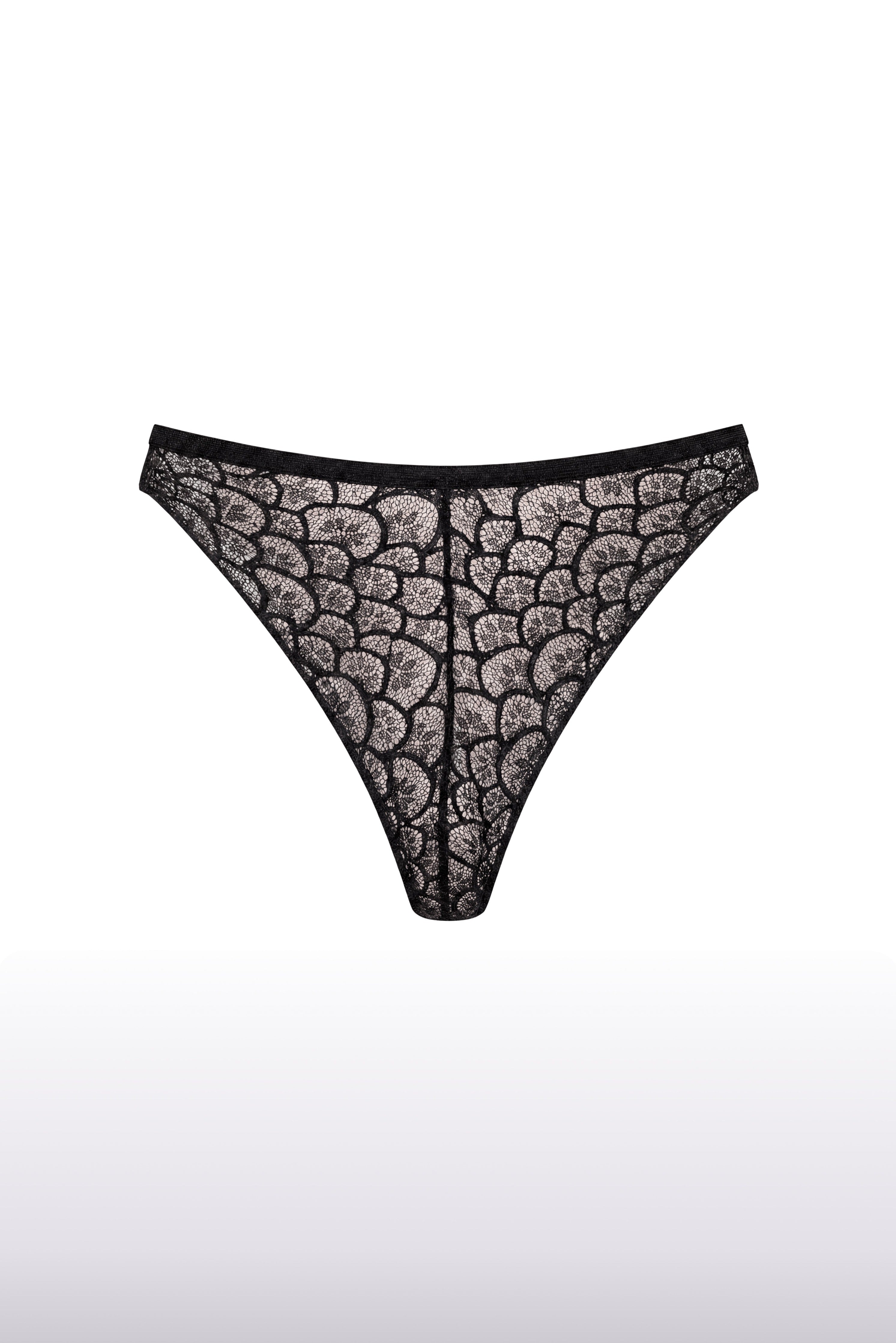 Ruby French Lace Panty Black - 0