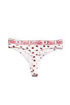 Valentine Collection Kadın String Külot Burgundy Hearts - 0