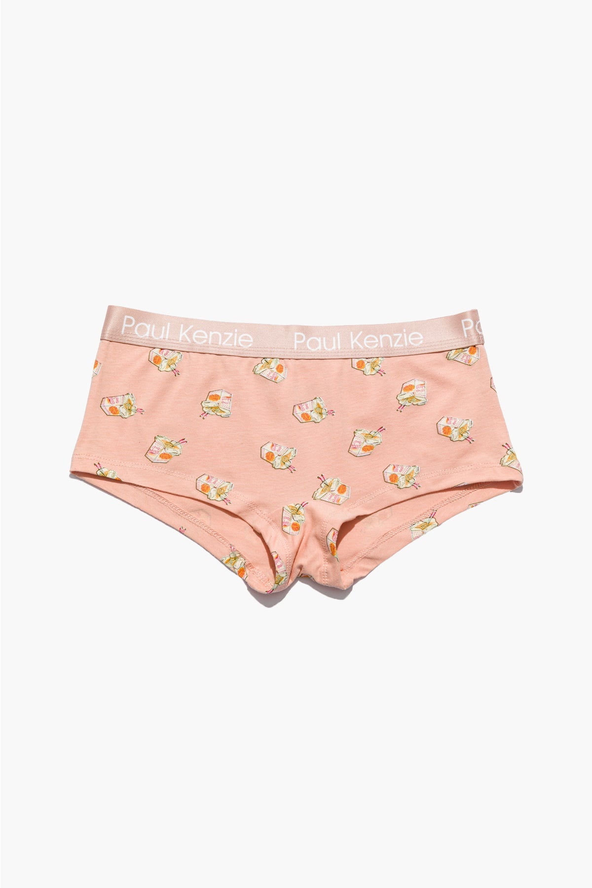 Desenli Kadın Boyshort Külot, Noodle - 0