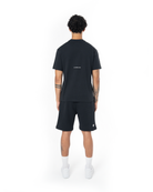Erkek Oversize Basic Baskılı Tişört - Siyah - 1