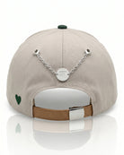 Unisex Nakışlı Çelik FM Madalyon Detaylı Cap - Bej / Yeşil / Kahverengi - 1