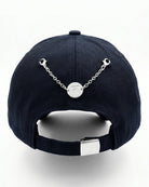 Unisex Nakışlı Çelik FM Madalyon Detaylı Cap - Lacivert - 1
