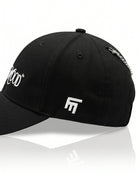 Unisex Nakışlı Çelik FM Madalyon Detaylı Cap - Siyah - 2