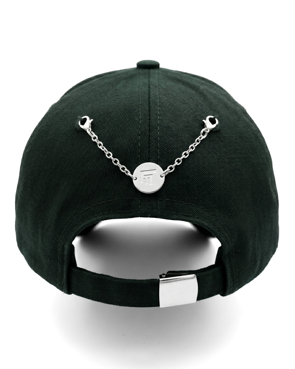 Unisex Nakışlı Çelik FM Madalyon Detaylı Cap - Yeşil - 1