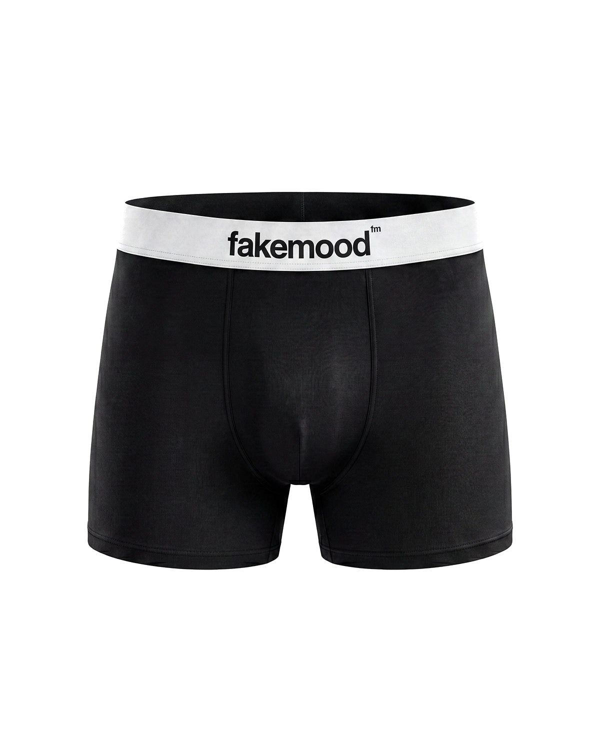 2’li Takım Fakemood Lastikli Premium Pamuk Boxer - Siyah - 0