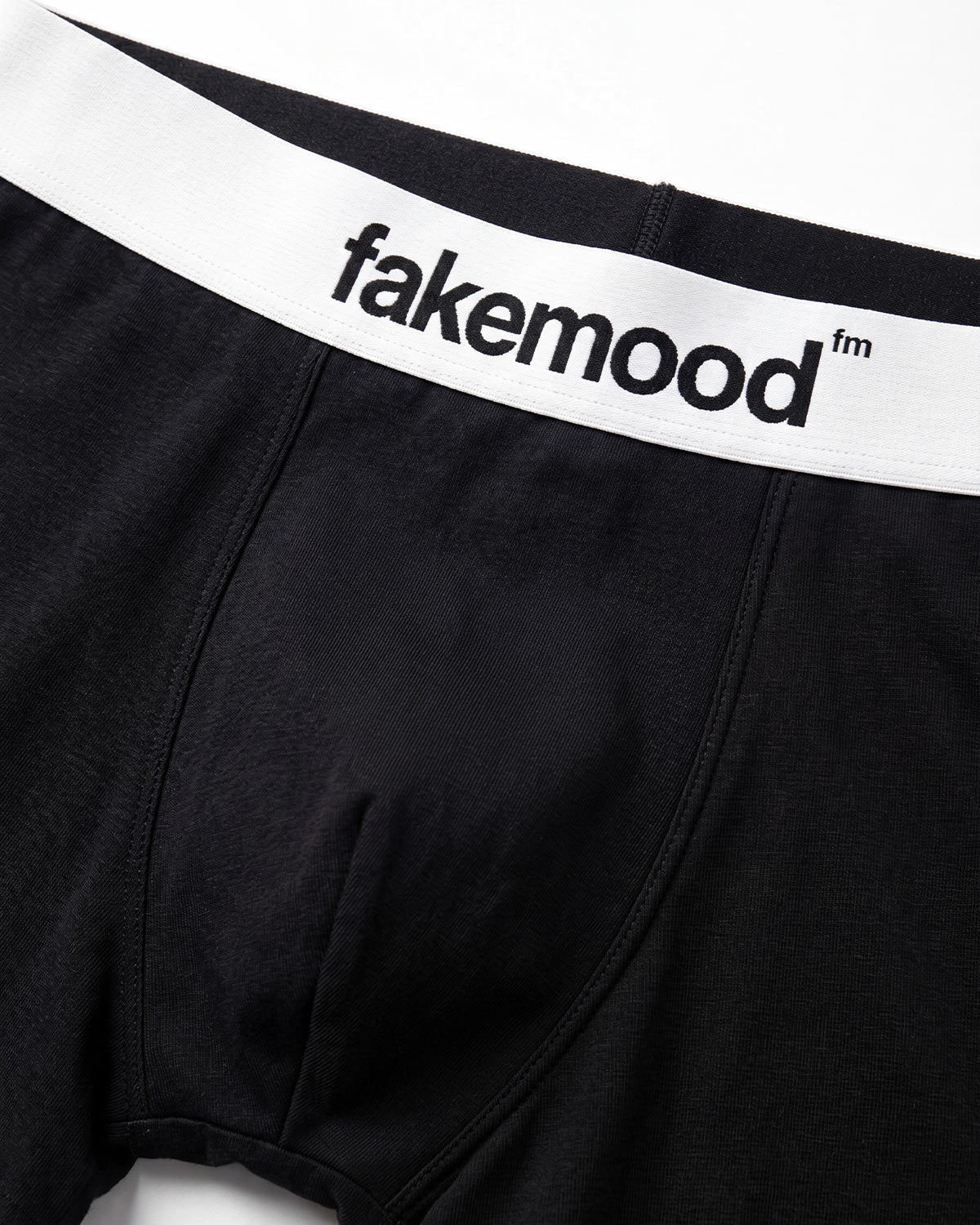 2’li Takım Fakemood Lastikli Premium Pamuk Boxer - Siyah - 1
