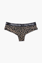 Desenli Kadın Cheeky Külot, Leopard - 0