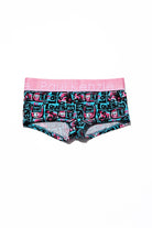 Unique Effect Desenli Kadın Boyshort Külot, Love Bunny - 0