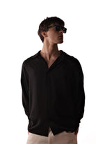 Belmondo Kumaş Oversize Siyah Gömlek - 6