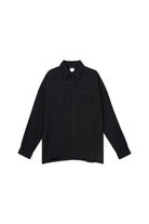 Belmondo Kumaş Oversize Siyah Gömlek - 11