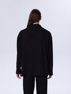 Belmondo Kumaş Oversize Siyah Gömlek - 18