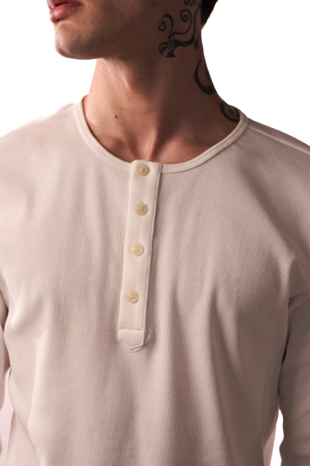 Bisiklet Yaka Patlı Kaşkorse Sweatshirt - 4