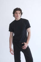 Alvin Siyah Basic T-Shirt - 0