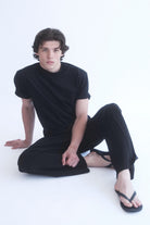 Alvin Siyah Basic T-Shirt - 3