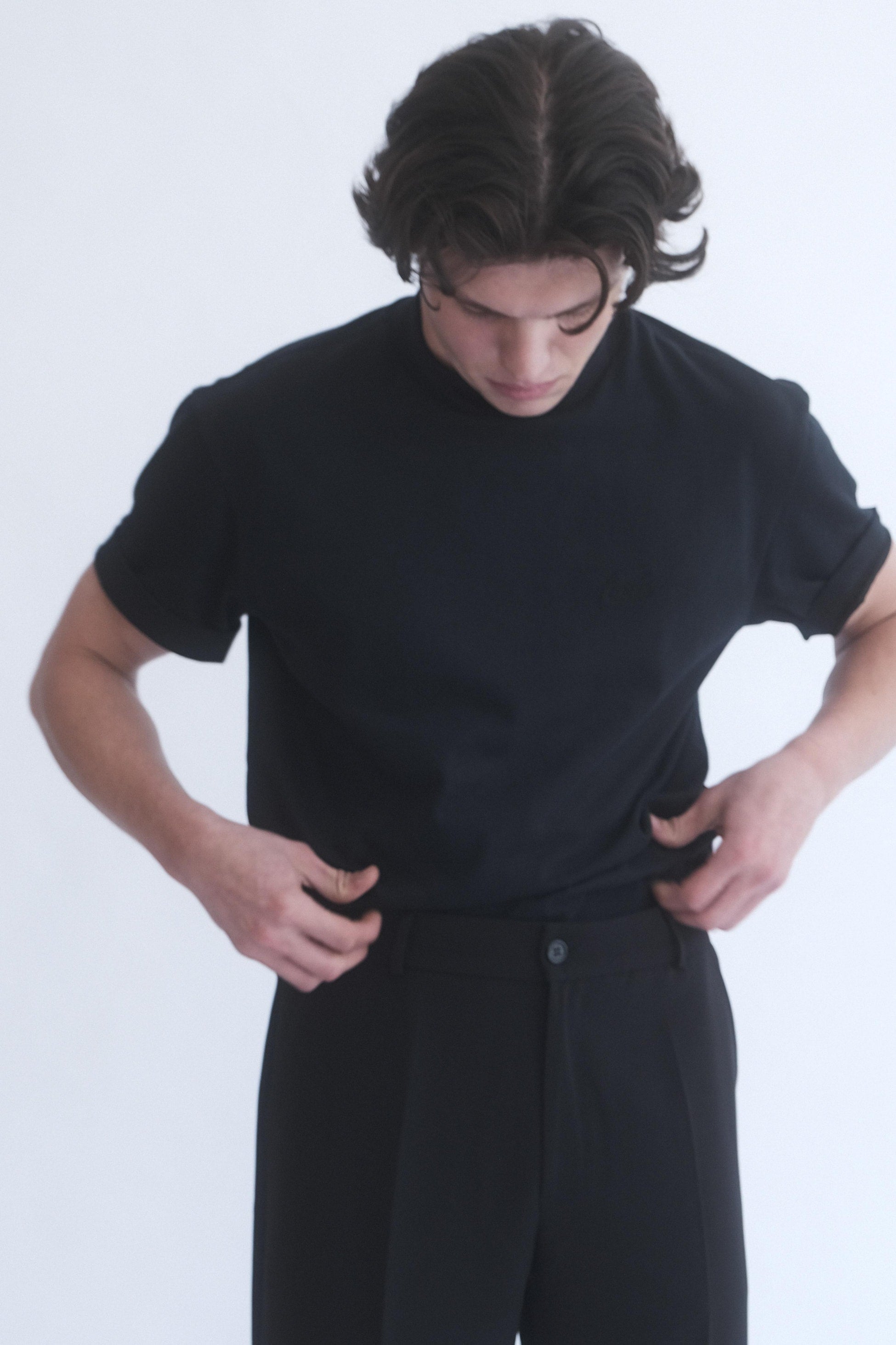 Alvin Siyah Basic T-Shirt - 4