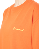 Kadın Oversize 2000’S Puff Baskılı Tişört - Neon Turuncu - 2