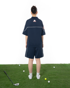 Kadın Oversize Jersey Kumaş Fm Icon Detaylı Golf Şort - Yeşil - 2