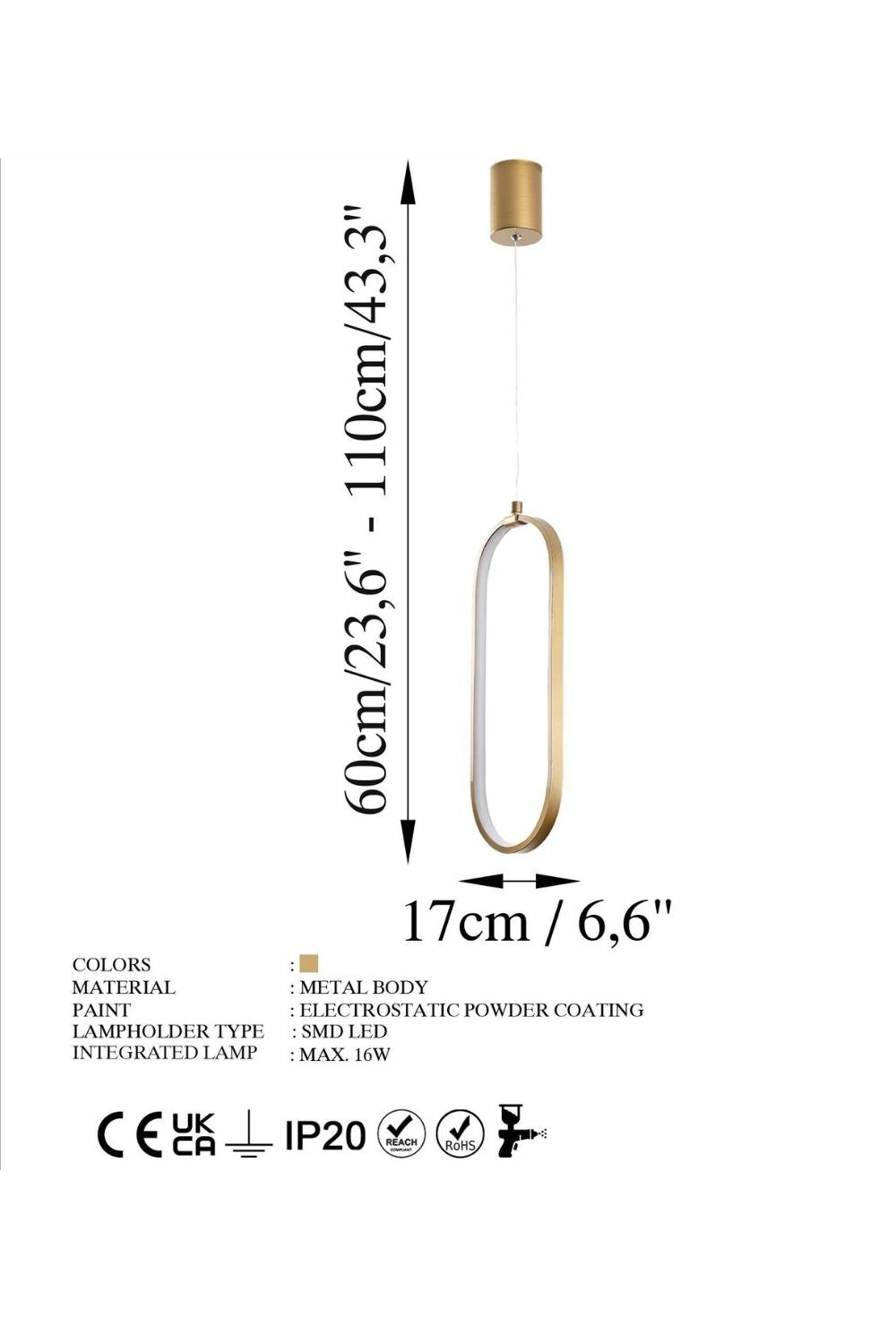 Falcona 13561 Led Sarkıt Aydınlatma - 5