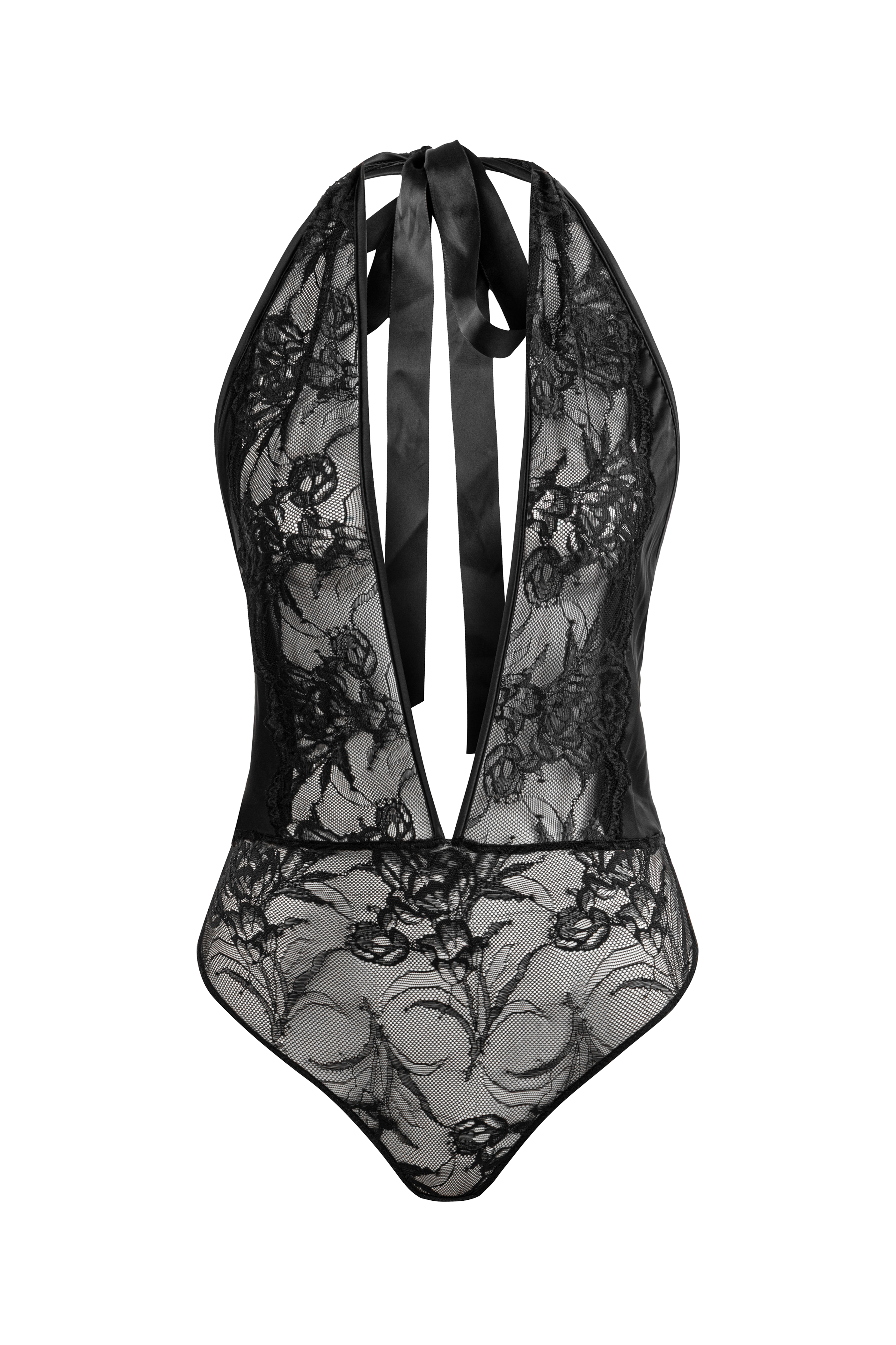 Noir Lace Bodysuit - 0