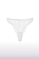 Lacy Fransız Dantel Gelin Külot, Beyaz - 1
