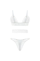 Mercy İpek ve Dantel Detaylı Bralet ve Tanga Seti - 1