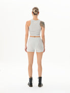 Kaşkorse Gri Crop Top - 3