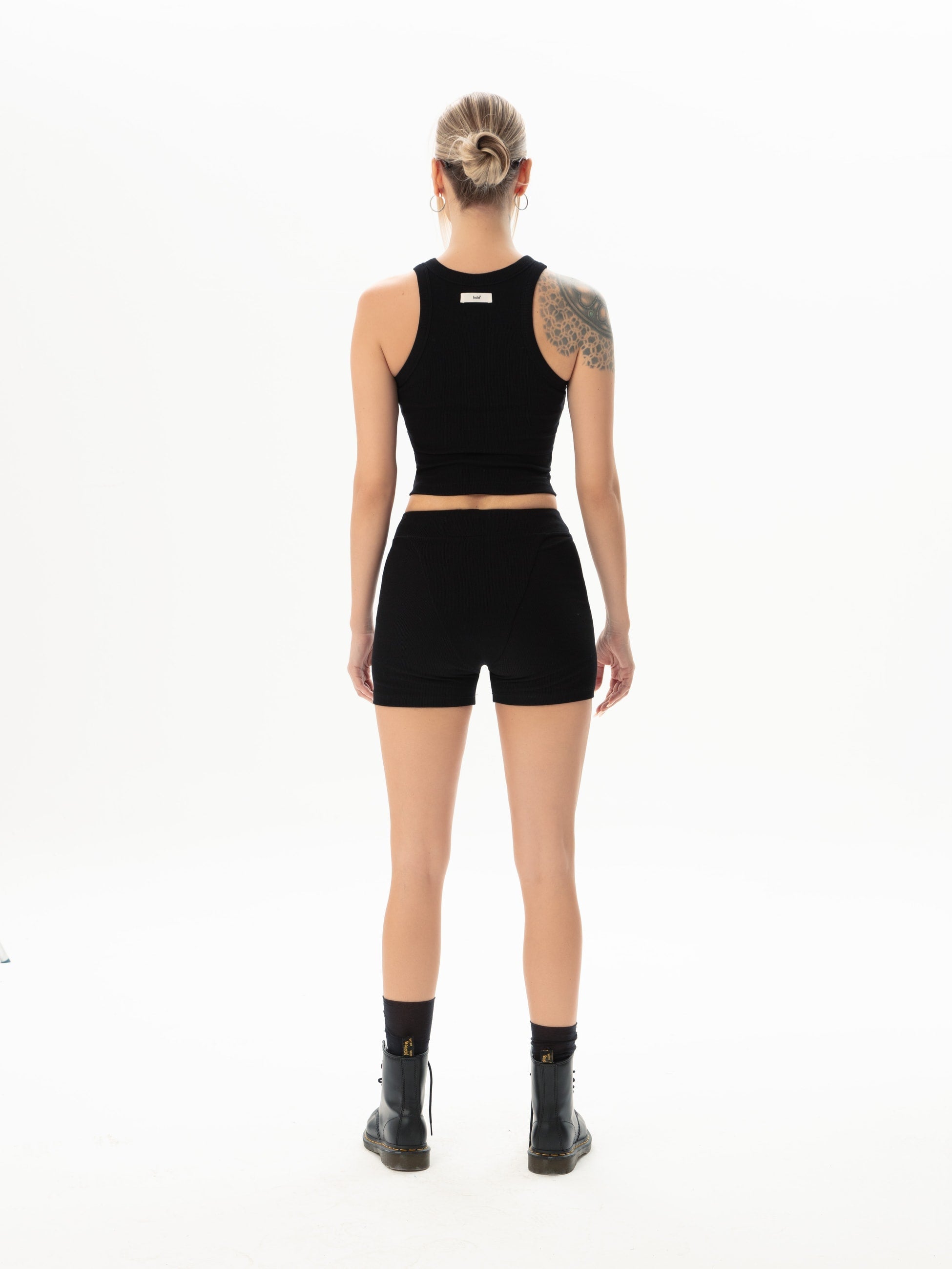 Kaşkorse Siyah Crop Top - 2