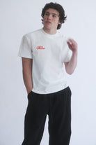 Gögüs Nakış Detay Fit Kalıp Ekru T-Shirt - 1