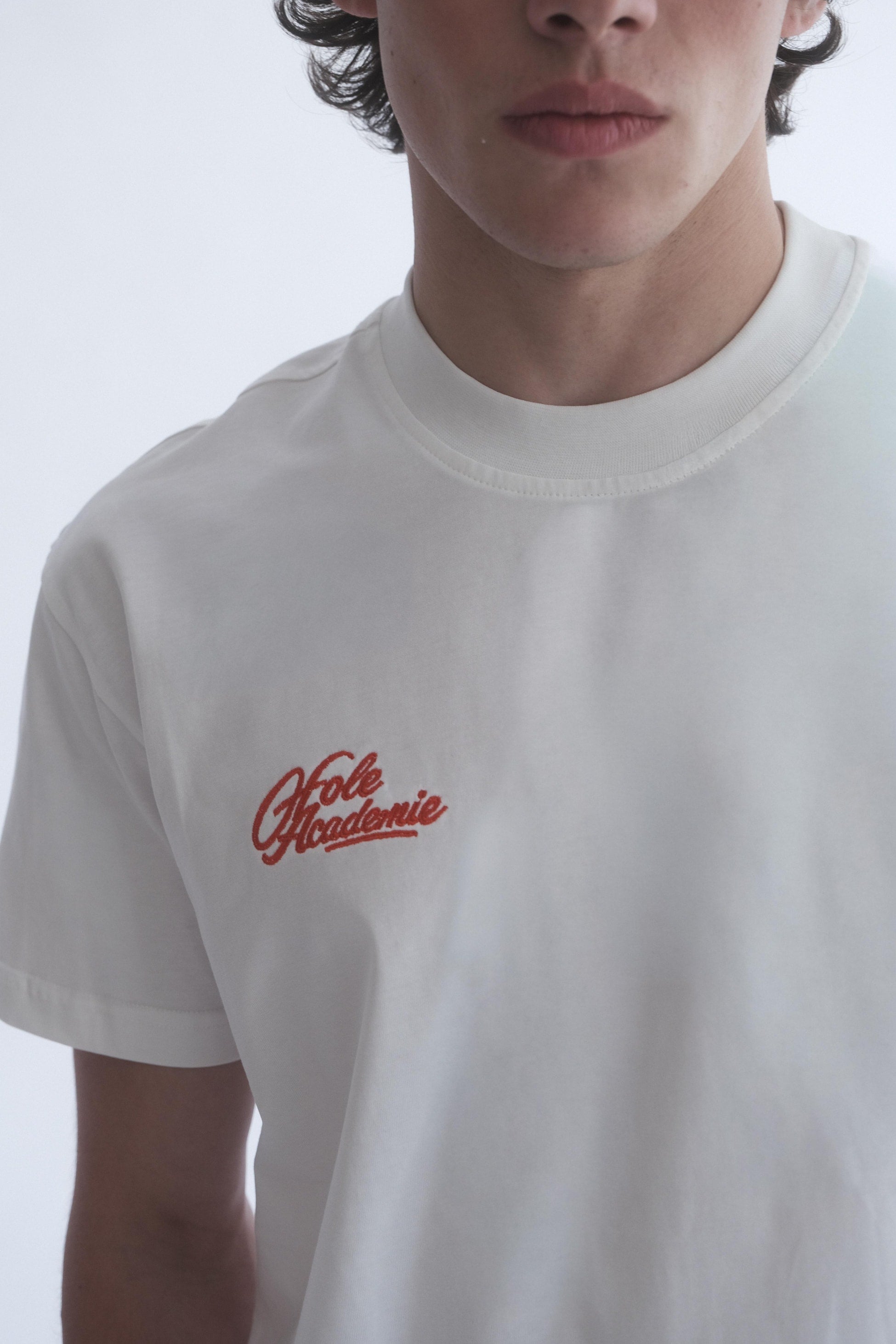 Gögüs Nakış Detay Fit Kalıp Ekru T-Shirt - 7