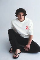 Hole Service Satellite Baskılı Oversize T-Shirt - 3