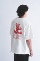 Hole Service Satellite Baskılı Oversize T-Shirt - 4