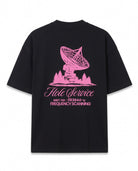 Hole Service Satellite Baskılı Oversize T-Shirt - 8