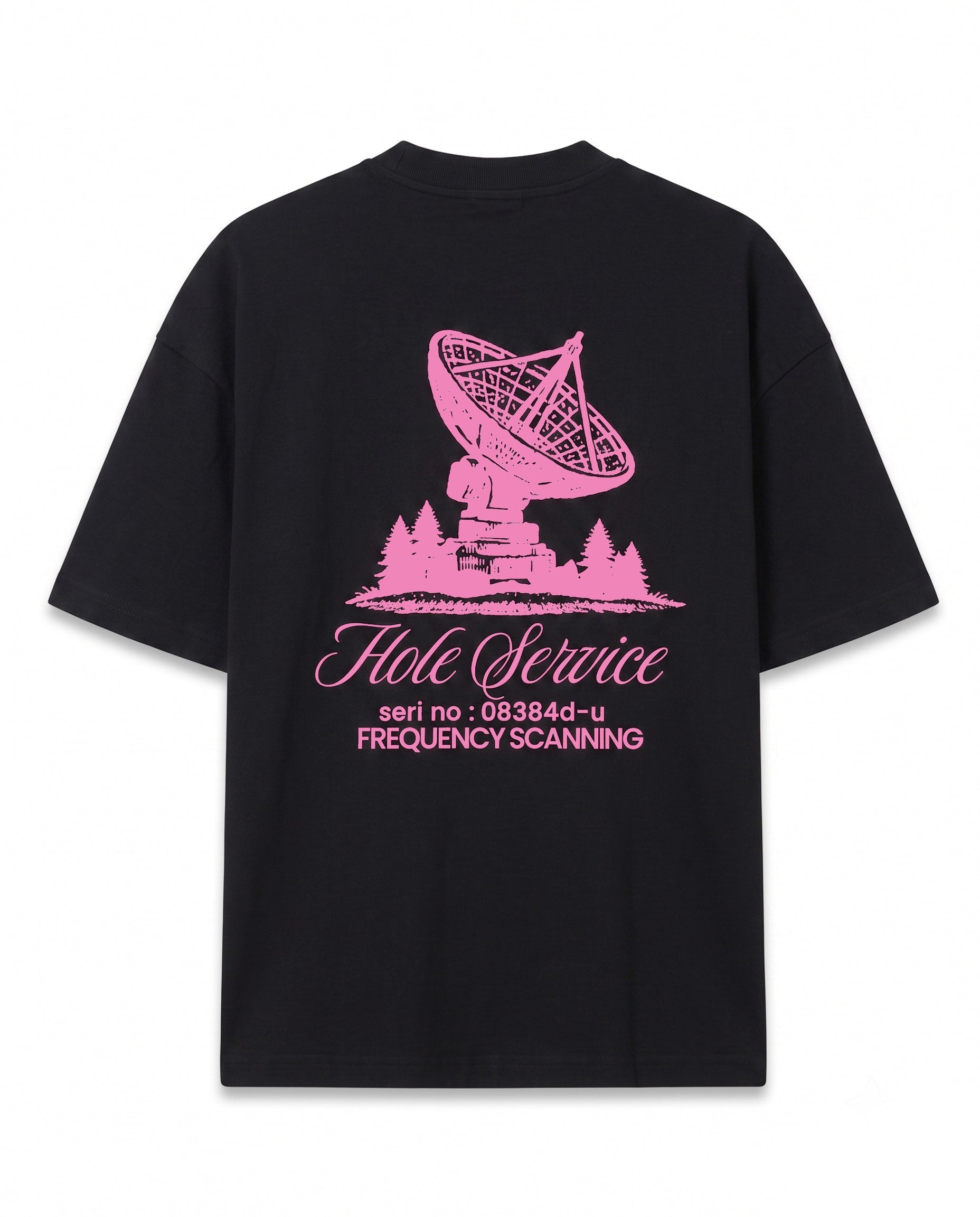 Hole Service Satellite Baskılı Oversize T-Shirt - 8