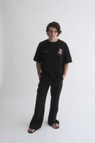 Hole Service Satellite Baskılı Oversize T-Shirt - 12