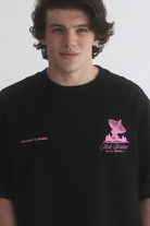 Hole Service Satellite Baskılı Oversize T-Shirt - 13