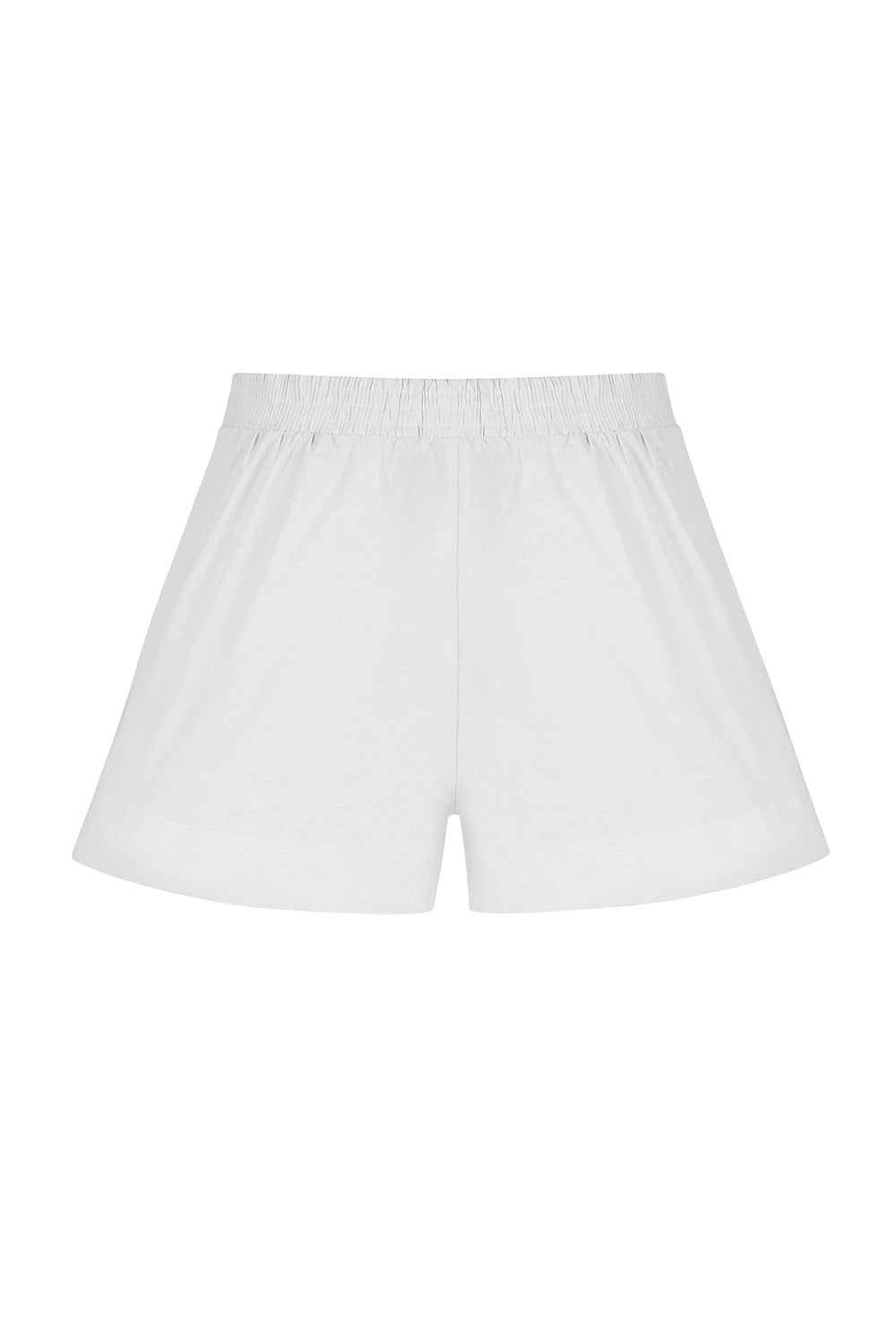 Poplin Şort, Beyaz - 1
