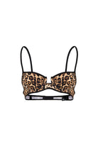 Leopar Desenli Pamuklu Bralet - 0