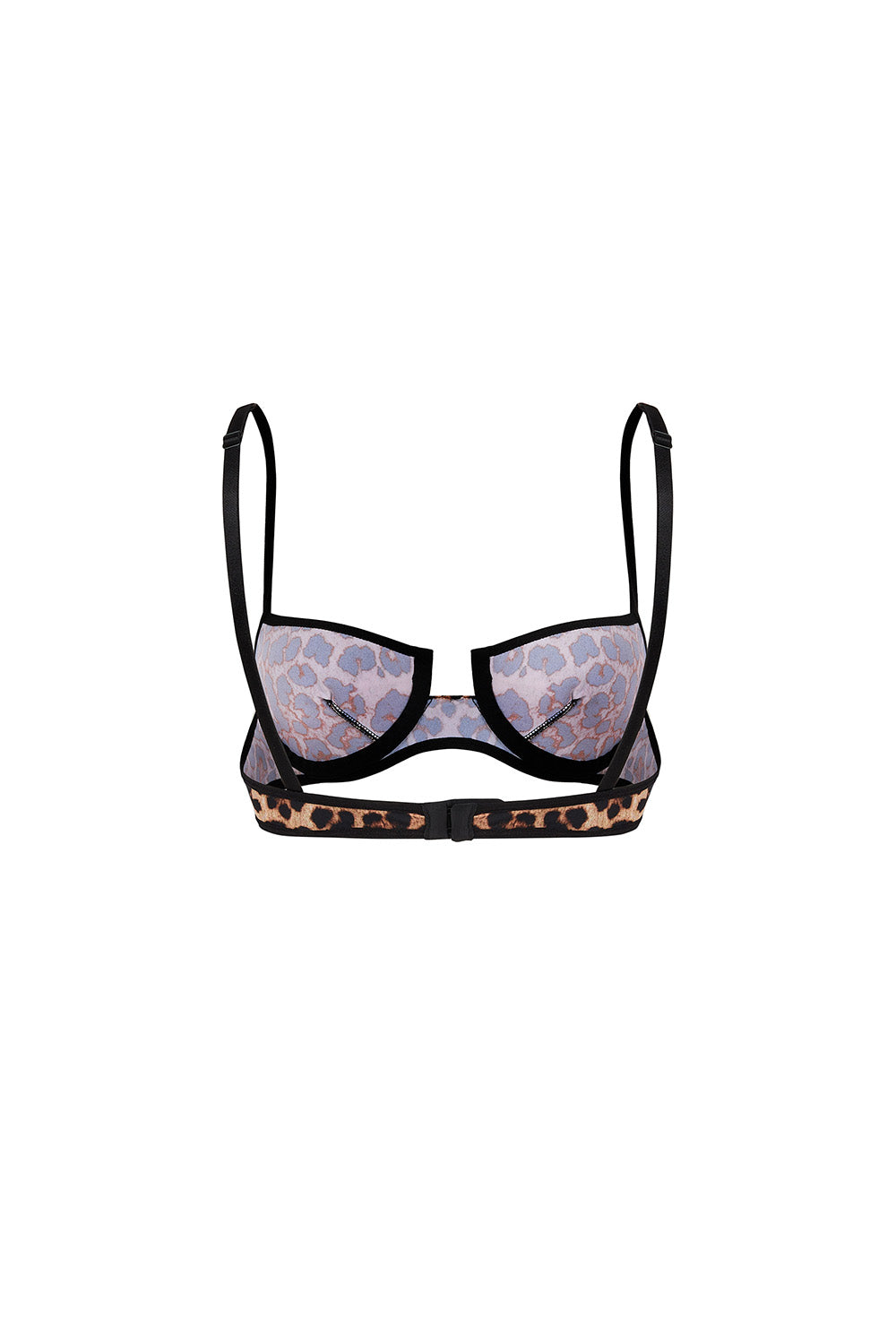Leopar Desenli Pamuklu Bralet - 1