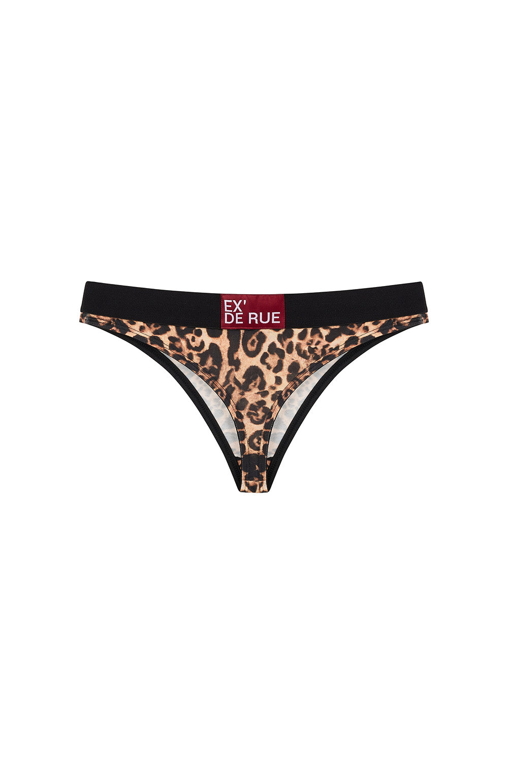 Leopar Desenli Pamuklu Brezilya Külot - 0