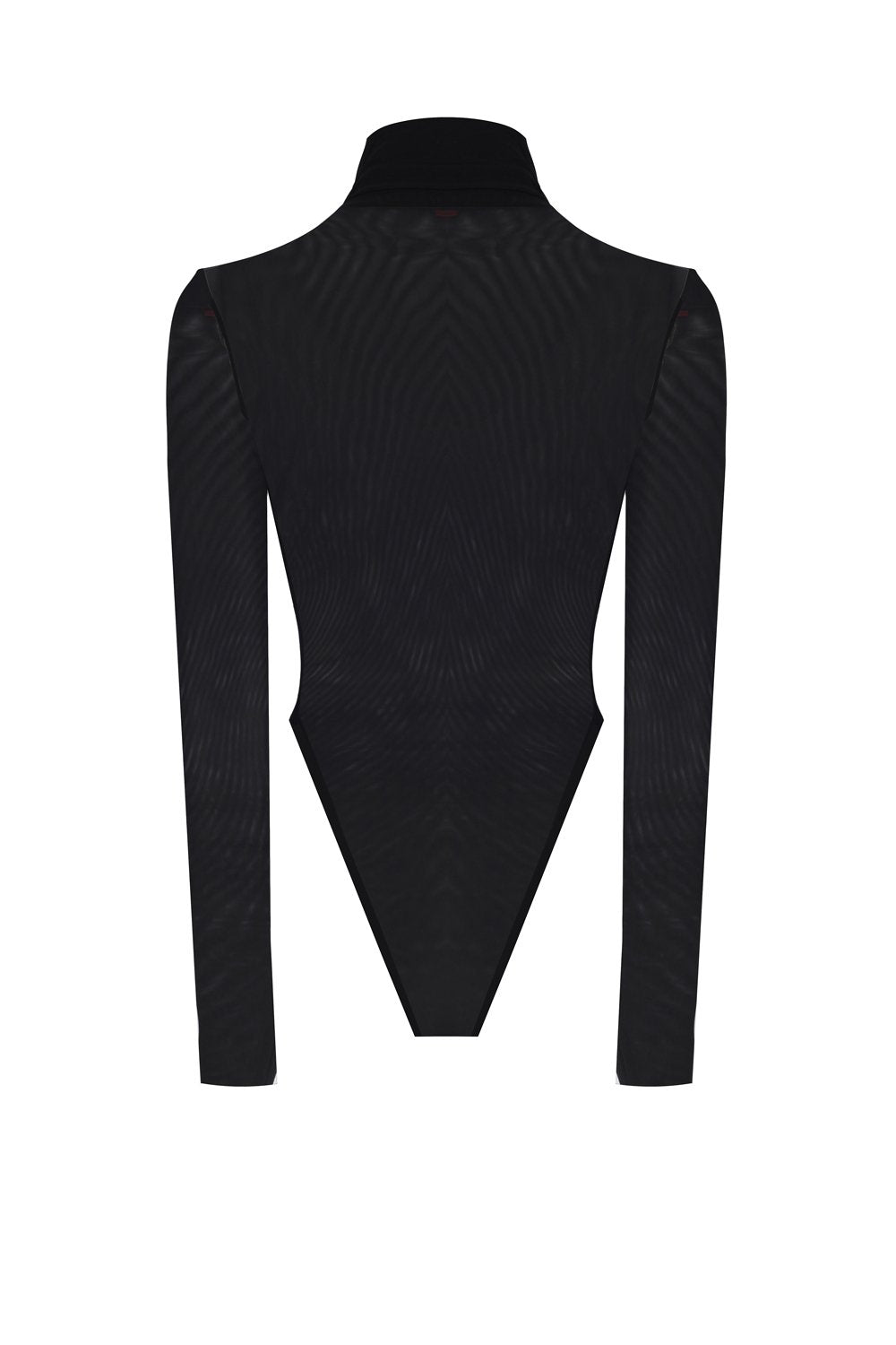 Transparan Balıkçı Yaka Bodysuit - 1