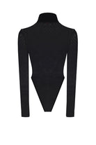 Transparan Balıkçı Yaka Bodysuit - 1