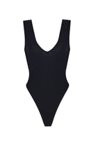 Önü ve Arkası V Yaka Dekolteli Bodysuit - 0