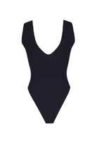 Önü ve Arkası V Yaka Dekolteli Bodysuit - 1