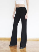 Selena İspanyol Paça Siyah Pantolon - 9