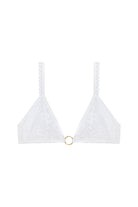 Ay Desenli Dantel Bralet, Beyaz - 1