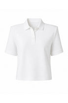 Polo Yaka Vatkalı Tshirt Beyaz - 2